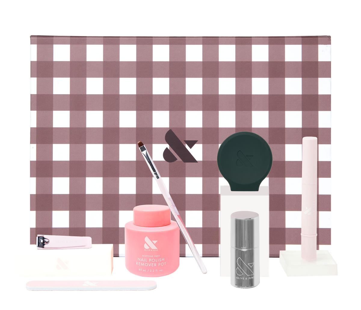 The Bonus Fall Mani System - Long Lasting - 6 Polishes with nail tools and quick dry remover for at-home manicure and pedicure