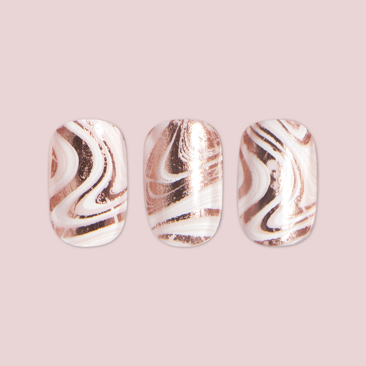 Marble Swirls | Squoval | Extra Short second image
