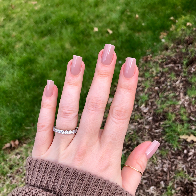 picture of Mauve Gloss - Press-On | Medium | Square