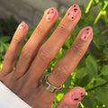 Mauve Mini Cheetah - Press-On | Extra Short | Round thumbnail