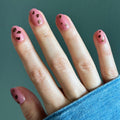 Mauve Mini Cheetah - Press-On | Extra Short | Round thumbnail