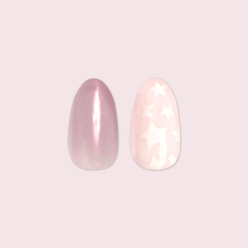 Mermaid Stars - Press-On | Medium | Almond second image