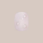Milky 3D Bubbles - Press-On | Short | Squoval sheer nail with raised 3D bubble accents for easy at-home mani