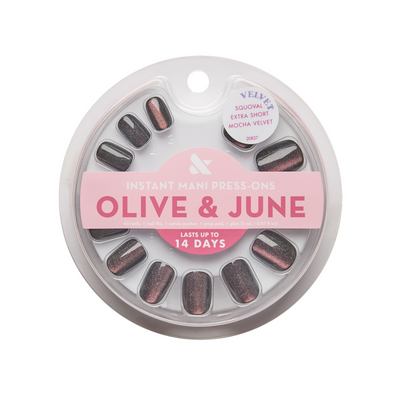 Mocha Velvet - Press On | Extra Short | Squoval Mocha Velvet - Press On | Extra Short | Squoval  Press-On