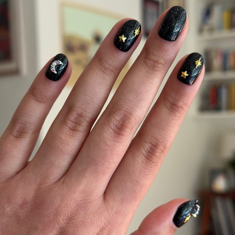 Moon Gem Party  - Press On | Extra Short | Round - Press-On