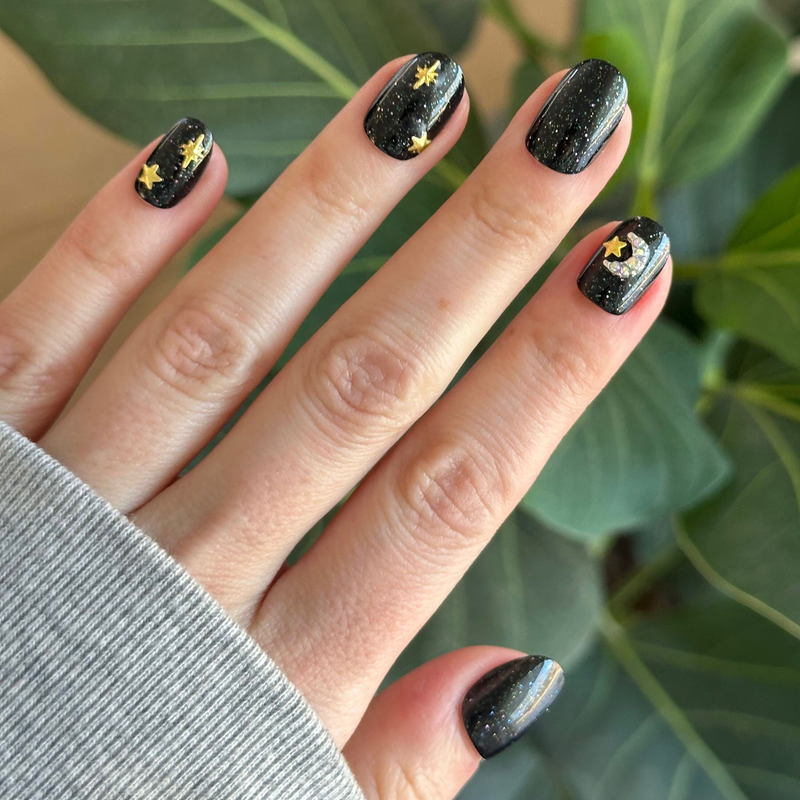 Moon Gem Party  - Press On | Extra Short | Round - Press-On