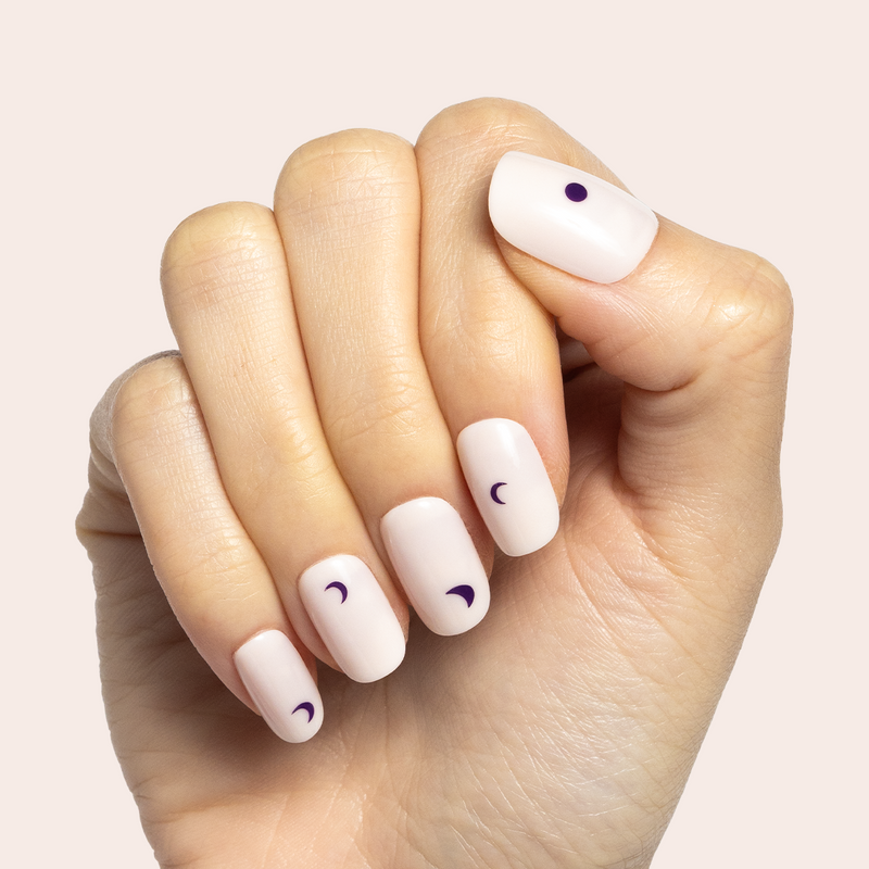 picture of Moon Phases | Short | Squoval - Tab Press-On