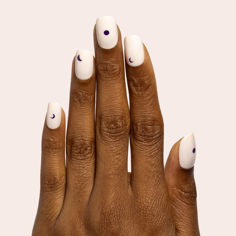 picture of Moon Phases | Short | Squoval - Tab Press-On