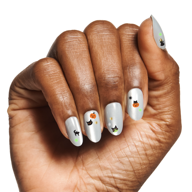 Halloween Puffy Nail Art Stickers - Black Cats