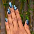Navy Chrome - Press-On | Medium | Almond thumbnail