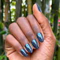 Navy Chrome - Press-On | Medium | Almond thumbnail