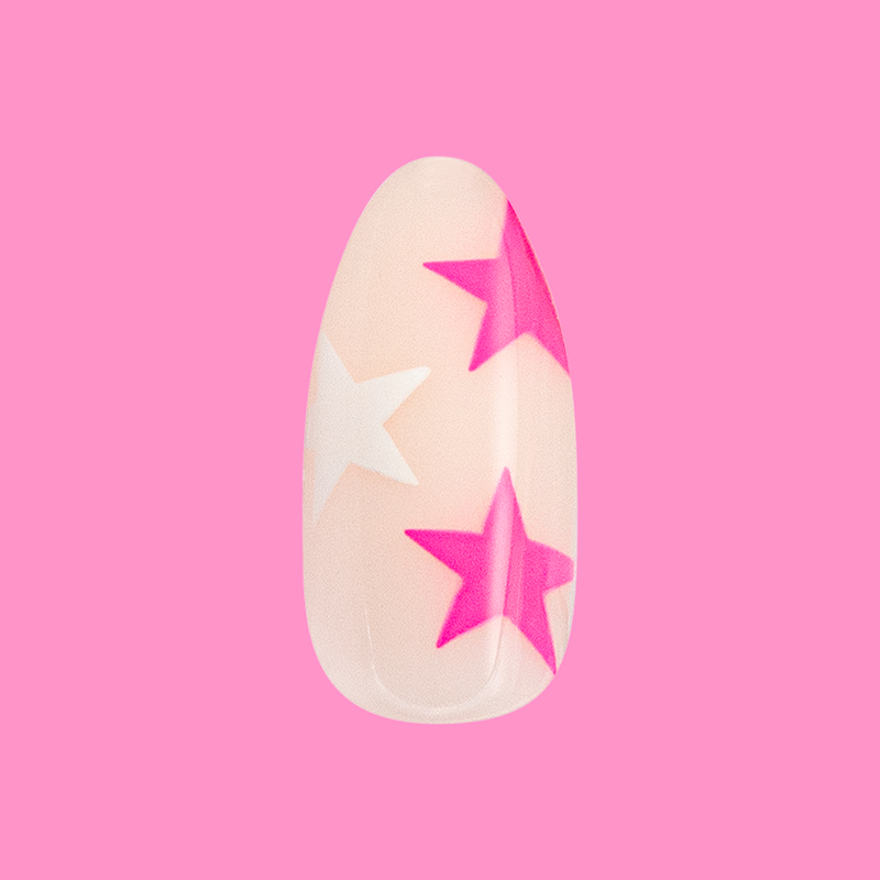 Neon Star Mixed Pack - Press-On | Medium | Almond second image