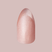 Neutral Illusion Velvet French - Press-On | Medium | Almond single nail