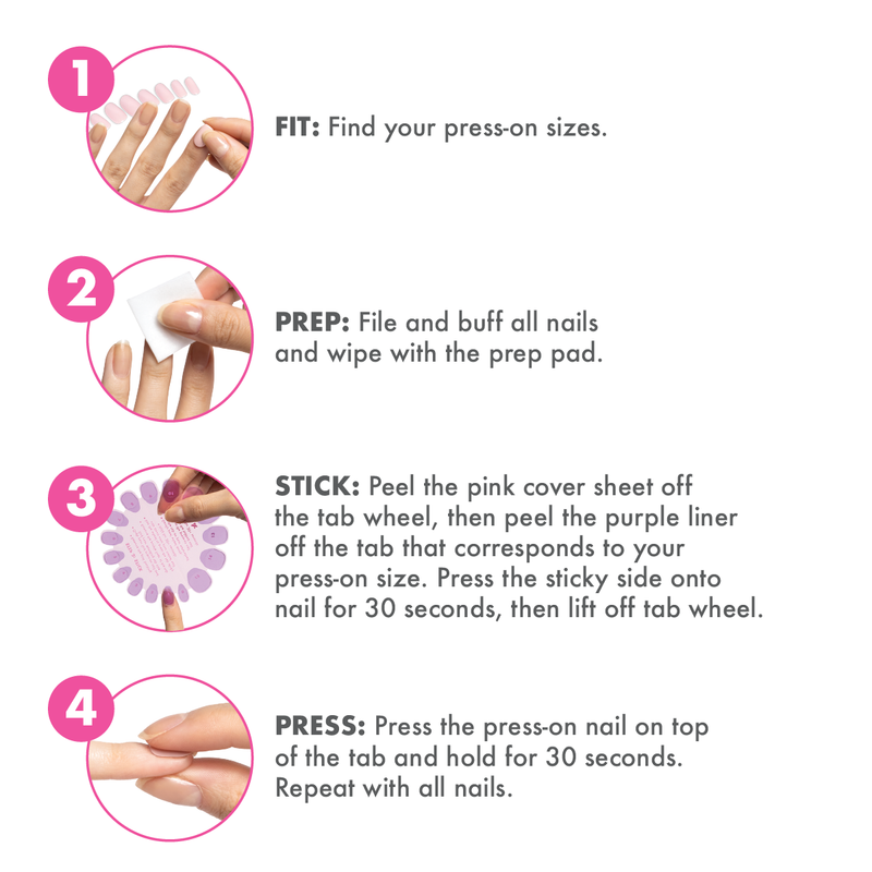 Super Stick Tab Pack - Tab Press-On