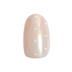 Chrome Polka Dots - Press On | Short | Round
