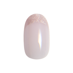 Neutral Shimmer French - Press On | Medium | Oval
