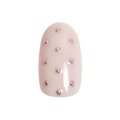 Mauve Polka Dots - Press On | Short | Round single nail ugc