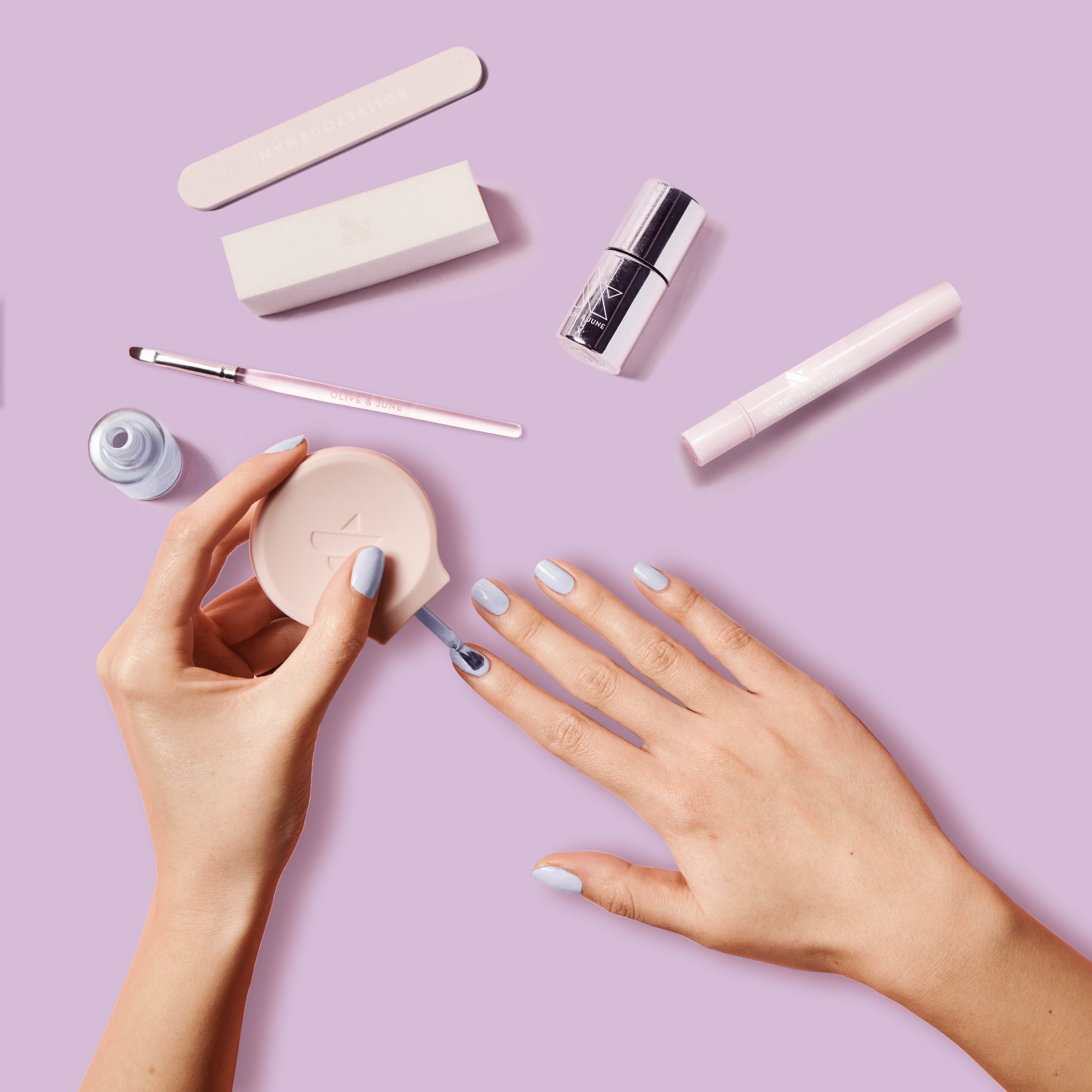 hand painting a salon quality at home mani