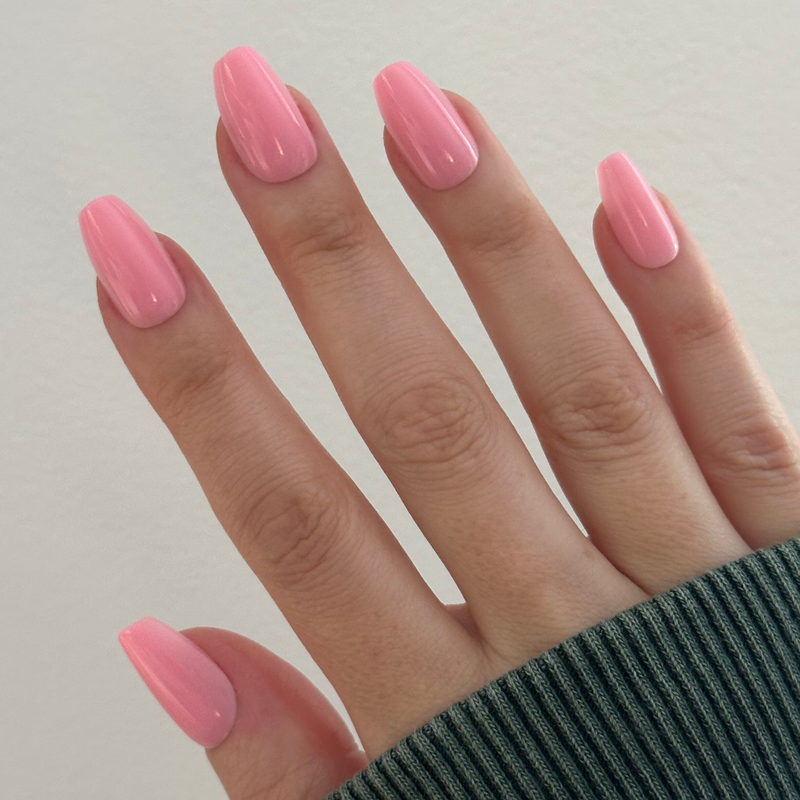 picture of O&J Pink - Press-On | Medium | Coffin