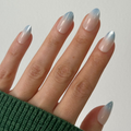 Ocean Mist Velvet Gradient - Press On | Medium | Almond thumbnail