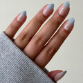 Ocean Mist Velvet Gradient - Press On | Medium | Almond thumbnail