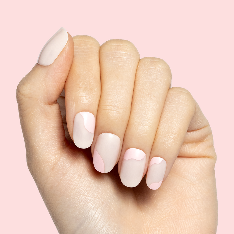 picture of Organic Swirl | Extra Short | Round - Tab Press-On