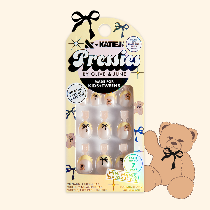 Bears and Bows - Pressies | Extra Short Short | Round - Pressies