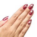 Berry Velvet French - Press-On | Medium | Oval thumbnail