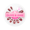 Berry Velvet French - Press-On | Medium | Oval thumbnail