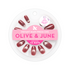 Berry Velvet French - Press-On | Medium | Oval