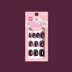 Black Cherry Chrome - Tab Press-on - Extra Short | Round