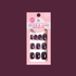 Black Cherry Chrome - Tab Press-on - Extra Short |  Round