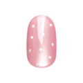 Blush Velvet Polka Dots | Short | Round - Tab Press-On single nail ugc