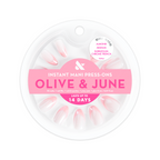 Bubblegum Chrome French - Press On | Medium | Almond
