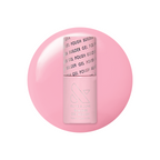 Flora Aura - Builder Gel polish bottle displayed on a smooth, cool-toned pink gel polish background