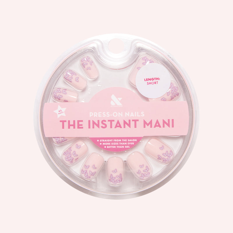 Butterfly Ombre - Press-On | Short | Squoval 