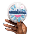 Canal Blue Velvet  - Press On | Medium | Almond thumbnail