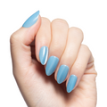 Canal Blue Velvet  - Press On | Medium | Almond thumbnail