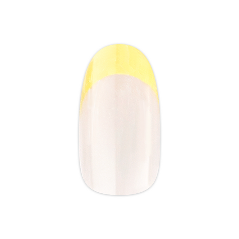 Citrus Chrome French - Press On | Short | Round - Press-On