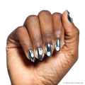 Dark Saber Holographic Chrome - Press-Ons | Medium | Almond - Press-On thumbnail