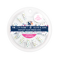 Disco Hearts Wave  - Press On | Medium | Oval thumbnail
