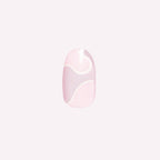 Groovy Swirl - Press-On | Short | Round pink and lavender false nail with white swirl for easy at-home mani.