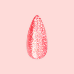 Hot Strawberry Velvet - Press On | Medium | Stiletto