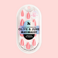 Hot Strawberry Velvet - Press On | Medium | Stiletto thumbnail