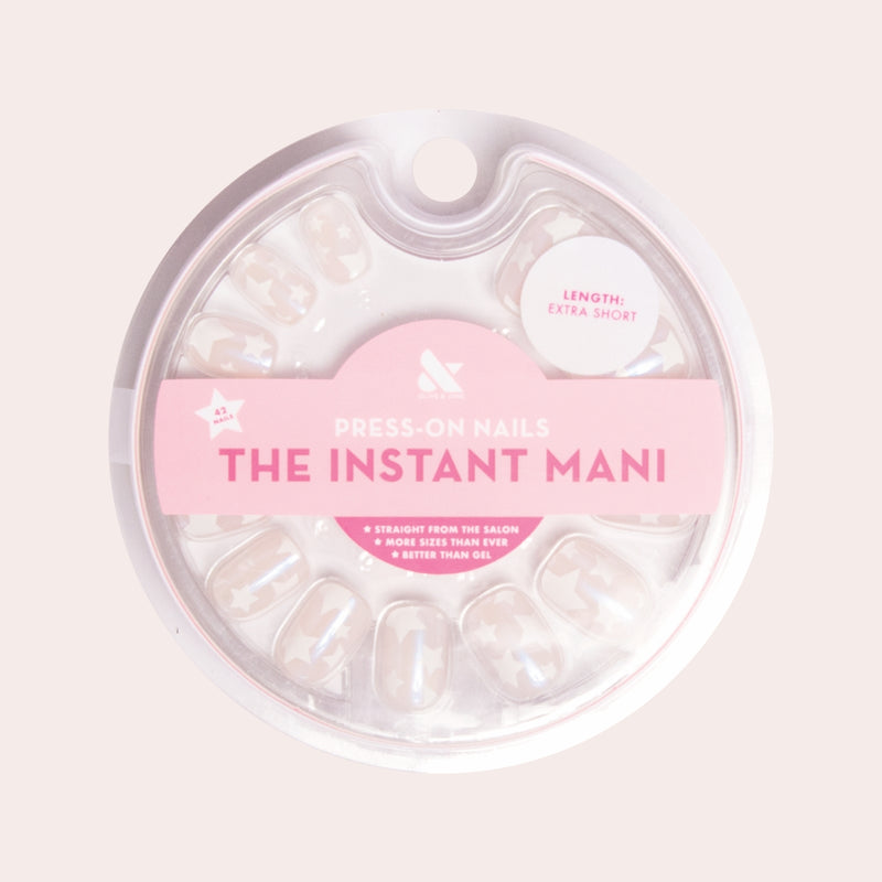 Shimmery Super Star - Press-On | Extra Short | Squoval 