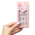 Lavender Gradient Velvet | Extra Short | Round - Tab Press-On thumbnail