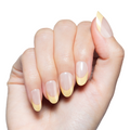 Lemon Drop Chrome French - Press On | Medium | Oval thumbnail
