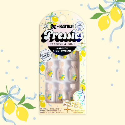 Lemon Polka Dot Party  - Pressies | Short Medium | Round Lemon Polka Dot Party  - Pressies | Short Medium | Round  Pressies