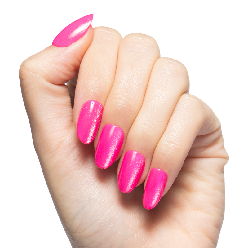 Magenta Velvet - Press On | Medium | Oval - Press-On