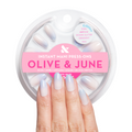 Ocean Glitter Gradient - Press On | Medium | Oval thumbnail